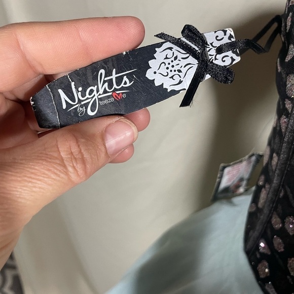 NWT Nights By Teeze Me Black & Teal Sleeveless Semi Formal Cocktail Homecoming - Picture 3 of 5